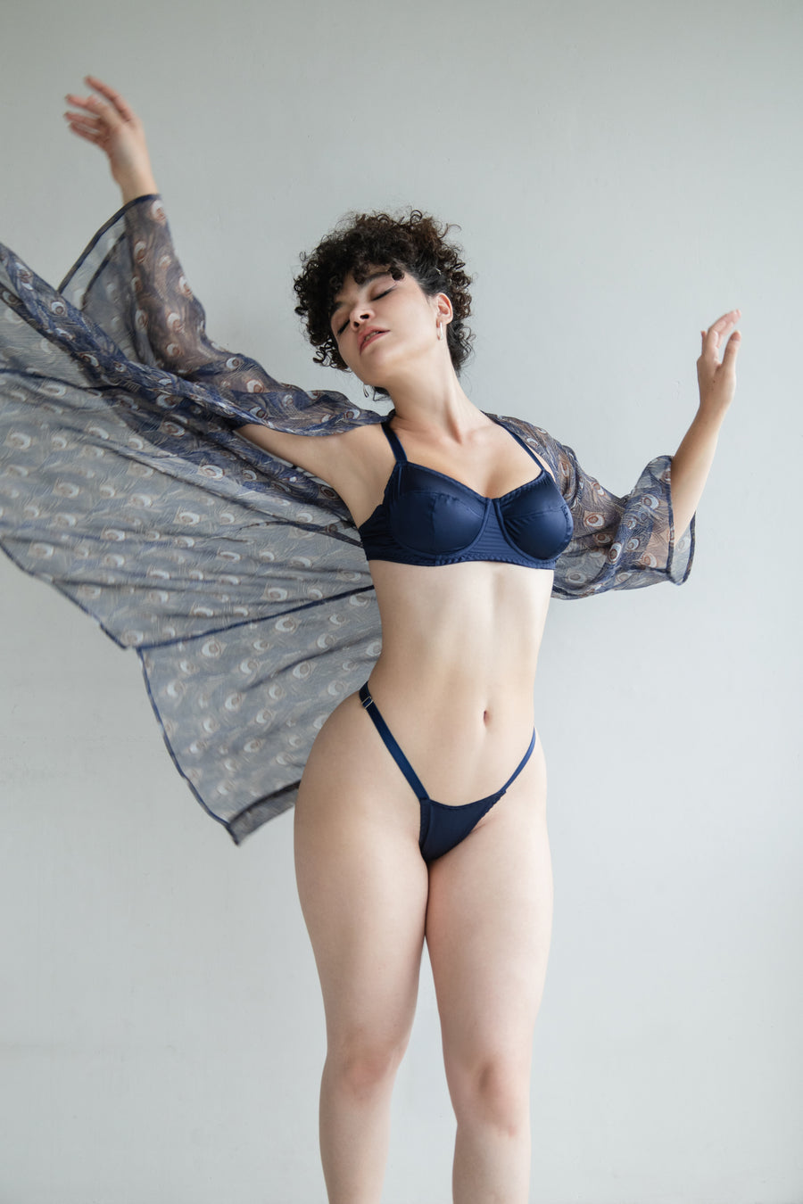 Lily Blue Underwire Bra